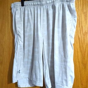 XL Under Armour white basketball shorts